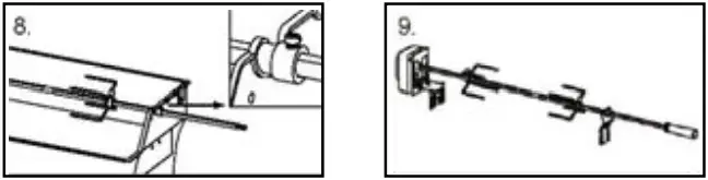 MeGaMaster BA0220 Universal Rotisserie Kit - ROTISSERIE 6