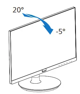 PHILIPS 221S9A 75 S Line LED Display - Tilt