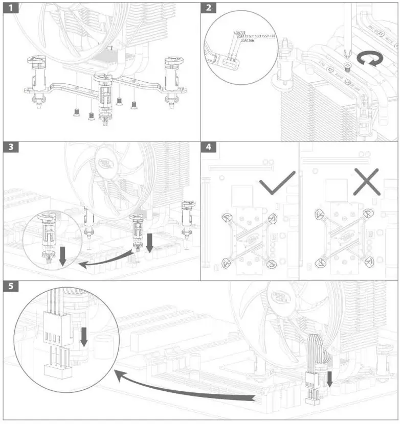 DEEPCOOL GAMMAXX 300 FURY CPU Cooler-fig2