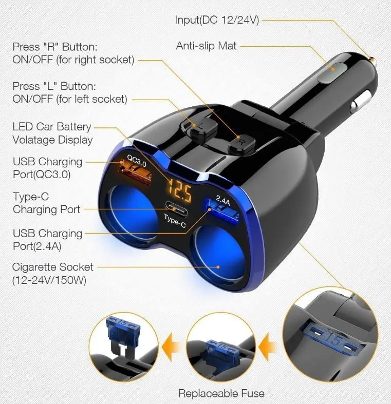 Otium-Audio-C46Q-Car-Charger-fig-3