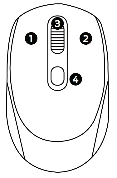 MONSTER 2MNMS2001 Wireless Mouse with 2 In 1 Dongle - Style Guide