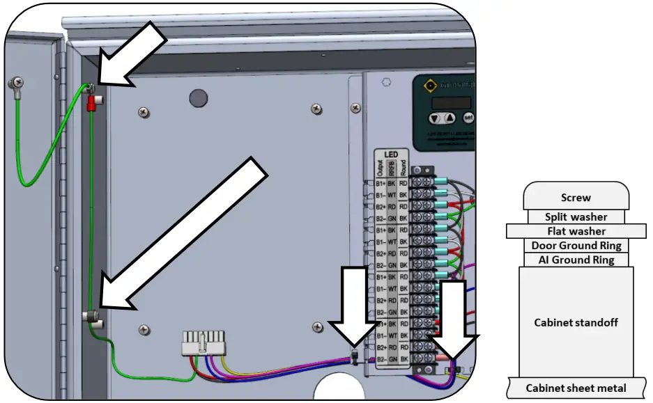 carmanah G Series AC, Solar Cabinet - Door Switch Kit 5