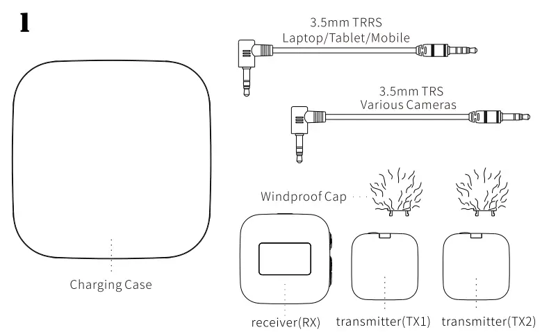 Elontess TDS8 Dual Channel Wireless Microphone System - fig1