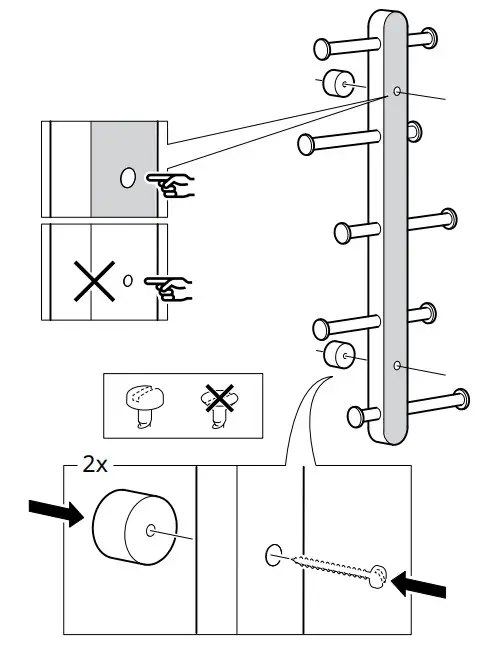 IKEA AA-2292389-3 PLOGA 60 cm Hanger - fig 4
