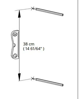 IKEA AA-2292389-3 PLOGA 60 cm Hanger - fig 5