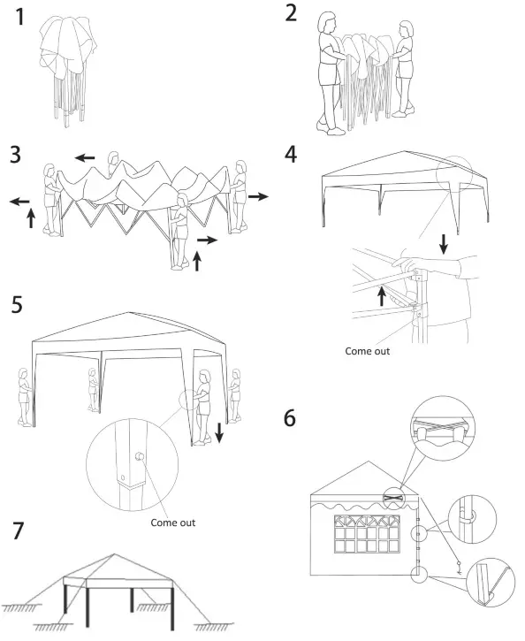 Alpulon ZY1C0176 Pop-up Canopy Vendor Tent - Figure1
