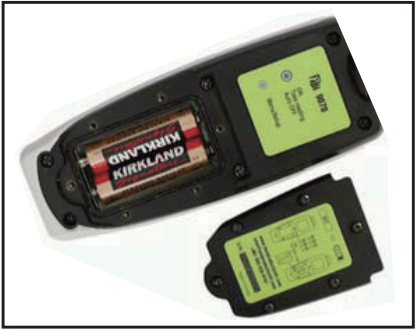 TPI 9071 Smart Vibration Meter - batteries 2