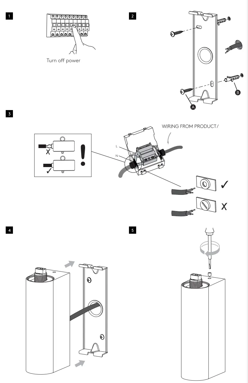 astro OAX5905 Ortona Single Matt Black Bathroom Wall Lamp - fig 3