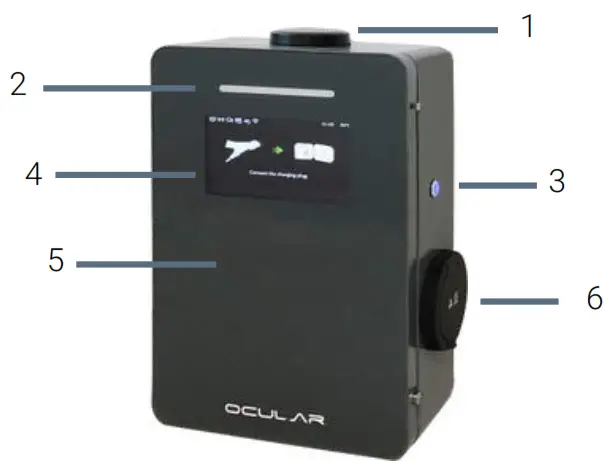 OCULAR IOCAW05C 7S 7T IQ Commercial EV Charger - Antenna