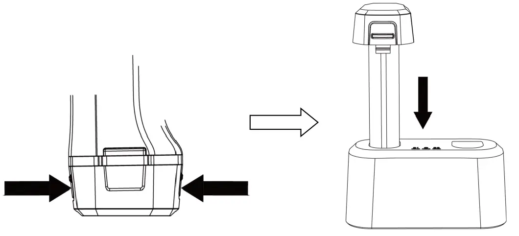 GAZELLE G9706 Powerful Thermal Imaging Camera - Charge Device via Charging Base