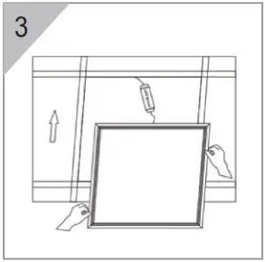 POWER LITE LED LPE28W 60SQ CC LED Light Panel - Installation Steps 3