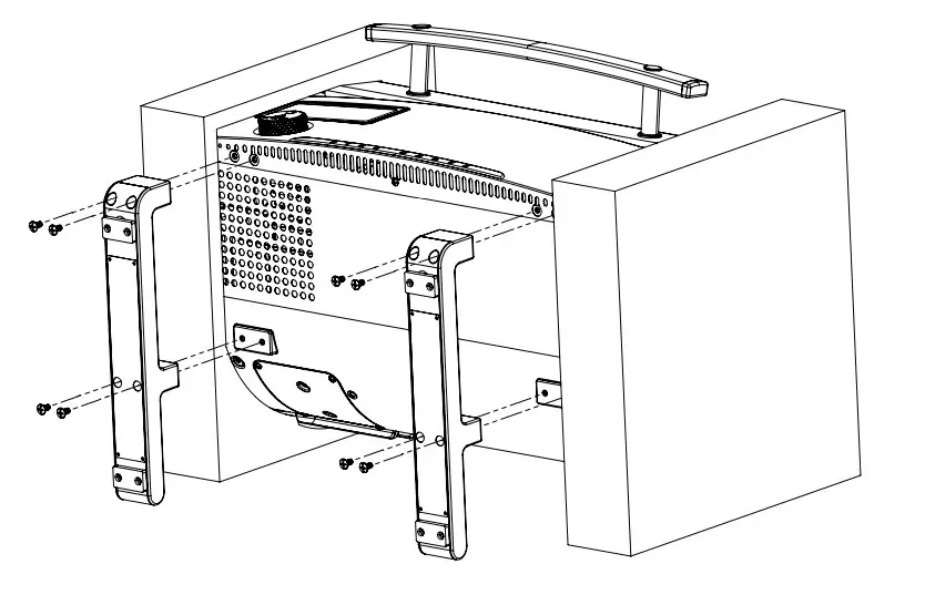 HALO HS-1005-ANA Prime300 Countertop Pellet Grill - Attach legs