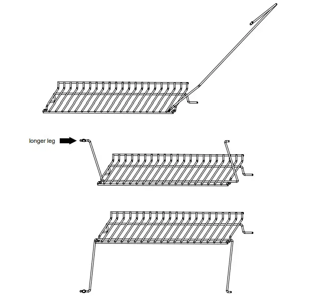HALO HS-1005-ANA Prime300 Countertop Pellet Grill - support wire