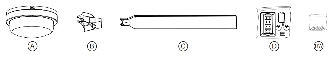 Honeywell 51856 Port Isle Ceiling Fan - PARTS