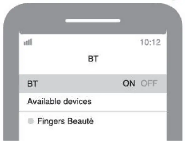 fingers Beauté Wireless BT Headset - app