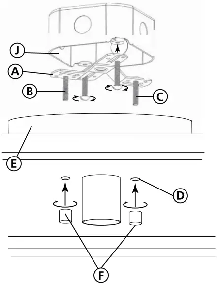 HINKLEY 3481 LED Flush Mount - Fixture Mounting