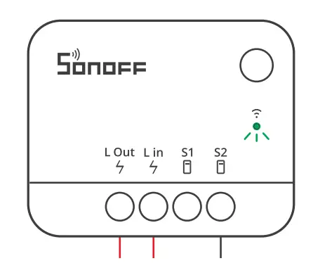 SONOFF zbminil2 ZBMINI Smart Switch - power on