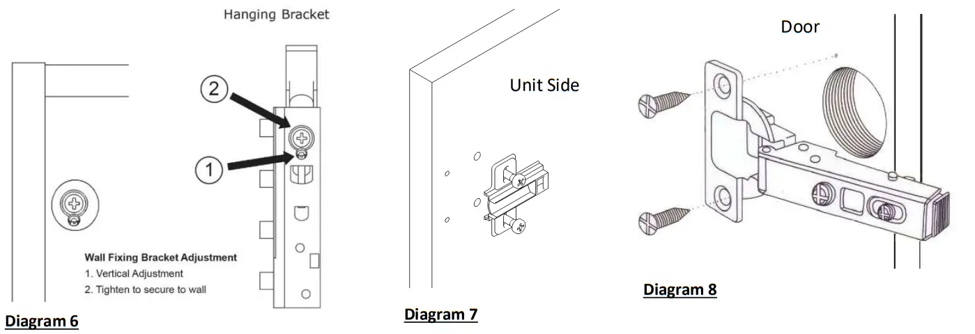 atlanta BATHROOMS BA138 Basin Units - DIagram 4
