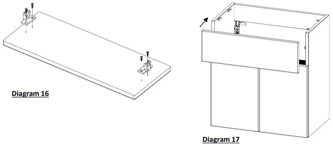 atlanta BATHROOMS BA138 Basin Units - DIagram 8