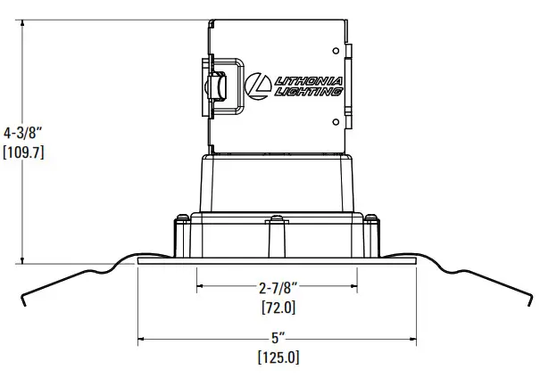 LITHONIA LIGHTING 4JBK SQ Direct Wire LED Recessed Downlight - fig
