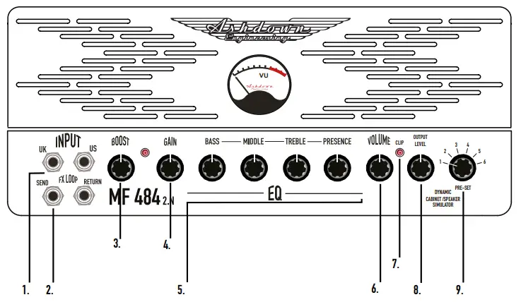 Ashdown Engineering MF 484 2.N Guitar Amplifier Head - Fig 2