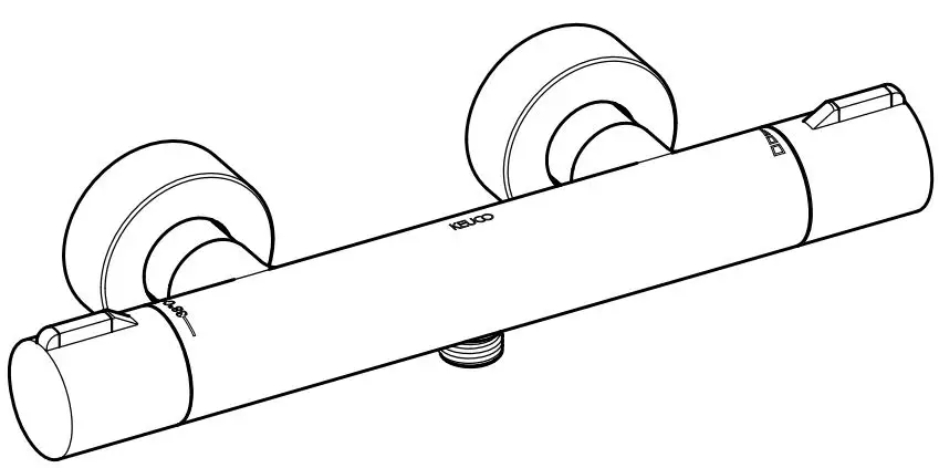 Keuco 53926 Plan Blue Thermostatic Mixer For Shower Instruction Manual