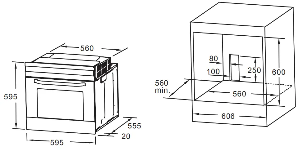 Residentia Group GGSO605MB Built In Oven - INSTALLATION
