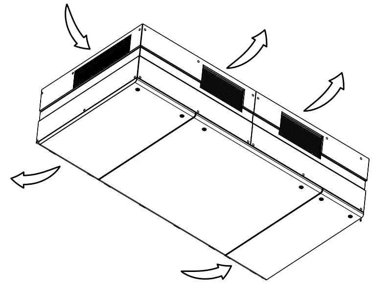 Air movement inside the unit