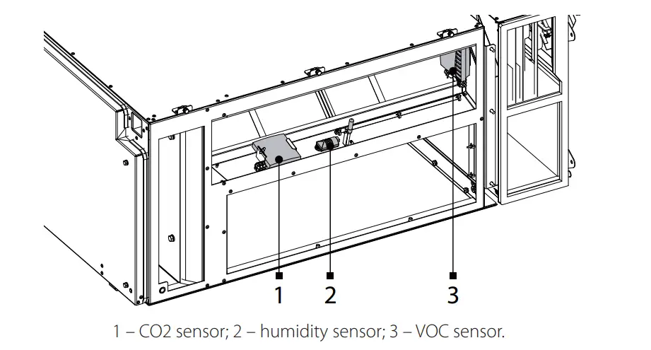 Sensor mounting (not included in the delivery set)