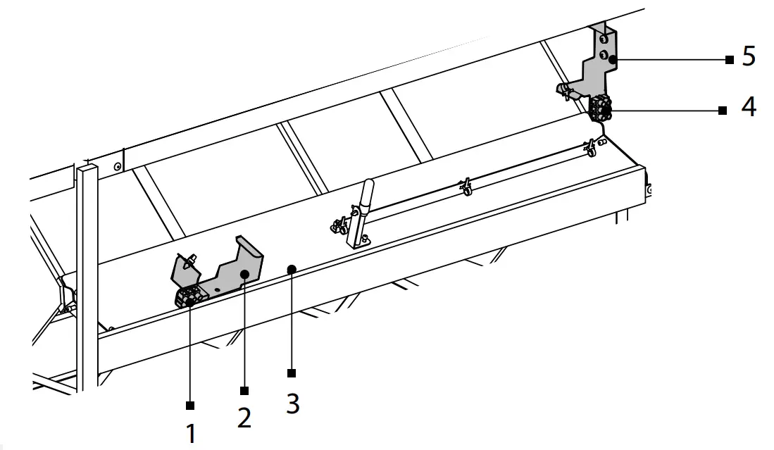 Sensor mounting (not included in the delivery set)