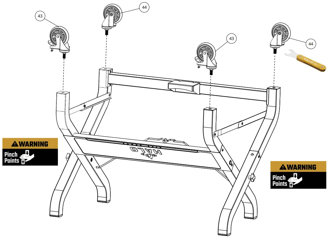 HALO HZ 1001 XNA Elite4B 8 Zone Outdoor Black Griddle - Description 8