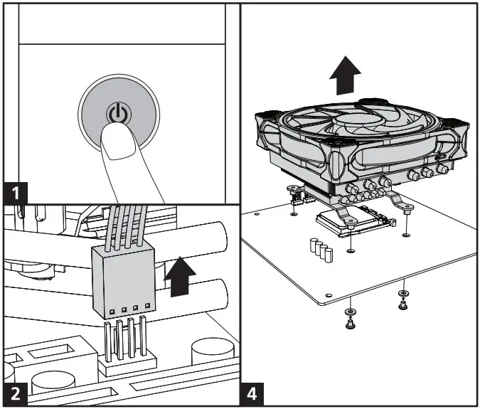 akasa AK CC4023HP01 Premium Low Profile CUP Cooler - Uninstall