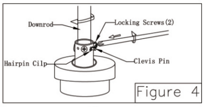 Breezary 27013 52 Inch Ceiling Fan -Secure clevis