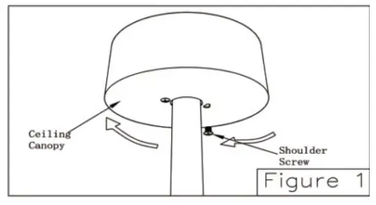 Breezary 27013 52 Inch Ceiling Fan -canopy