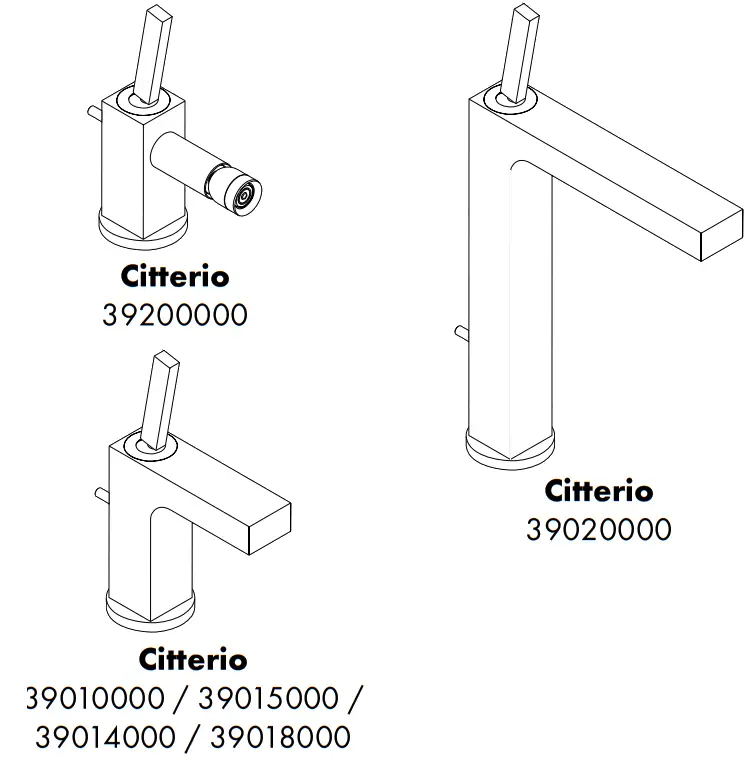 AXOR Citterio 39010000 Single Lever Washbasin Mixer