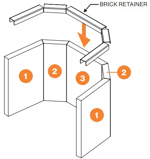 nectre Form 2 Fireplaces and Heaters - BRICK RETAINER