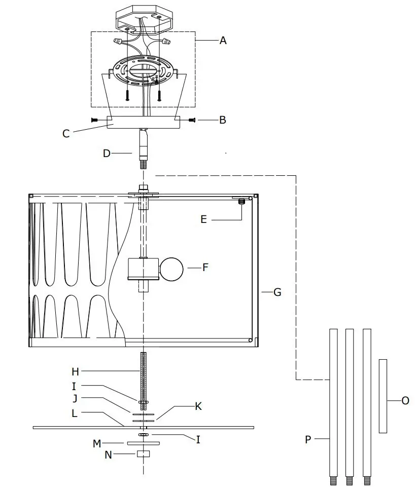 CRYSTORAMA ROY-803-GA Royston Three Light Pendant Instruction Manual - Part Number