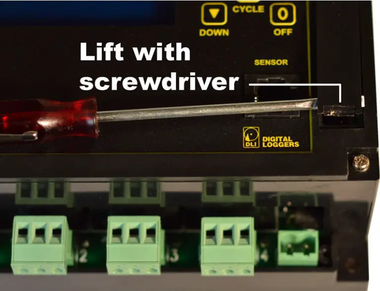 Opening With Screwdriver