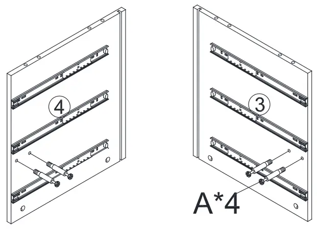 THE HOME DEPOT SCBSD0550 Datang 30 Inch Tall 3 Drawer White Bachelor's Chest with Metal Legs - Prepare the part 1