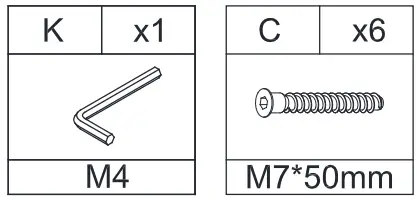 THE HOME DEPOT SCBSD0550 Datang 30 Inch Tall 3 Drawer White Bachelor's Chest with Metal Legs - screw