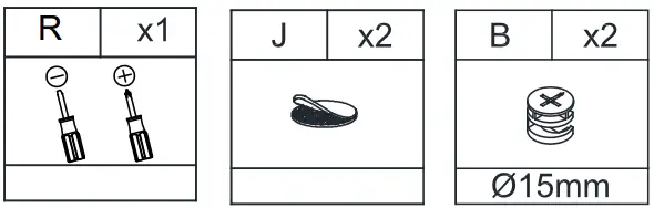 THE HOME DEPOT SCBSD0550 Datang 30 Inch Tall 3 Drawer White Bachelor's Chest with Metal Legs - screwdriver 5