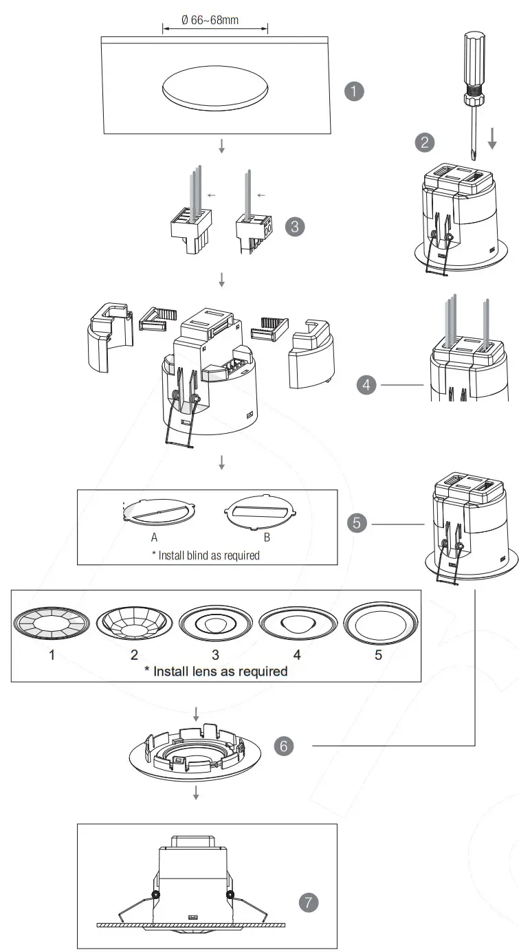 HYTRONIK HBIR28 2CH Bluetooth PIR Standalone Motion Sensor - Dimensions 1