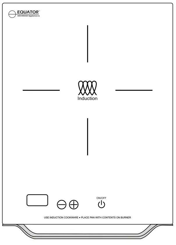 EQUATOR PIC 100 Portable 11 Single Burner Induction Cooktop with Handle