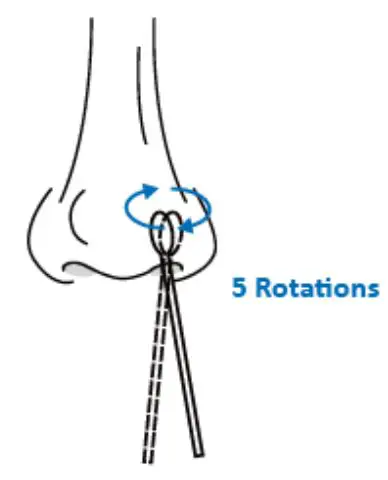 Advin COVID-19 Antigen Test Home - Repeat step #7 in your second nostril using the same swab