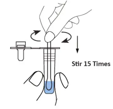 Advin COVID-19 Antigen Test Home - Take the tube out of the tube holder