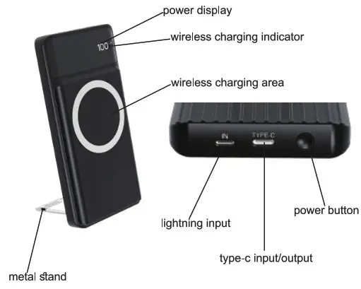 FEEL VOX PN W28 Wireless Magnetic Portable Power Bank - Product Details