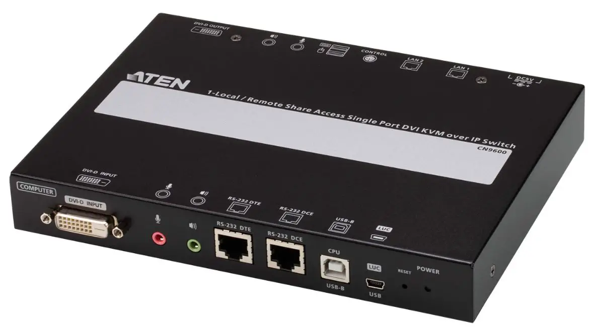 ATEN-CN9600-1-Local-Remote-Share-Access-Single-Port-DVI-KVM-Over-IP-Switch-PRODUCT