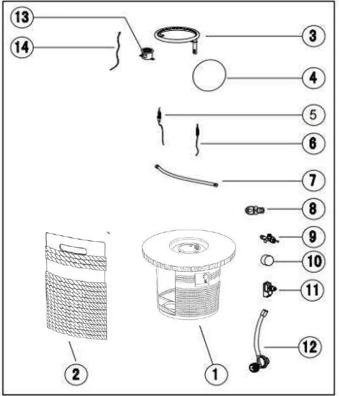 Sunnydaze DECOR-WAR-962-Rope-and-Barrel-Propane-Gas-Fire-Pit-Table-2