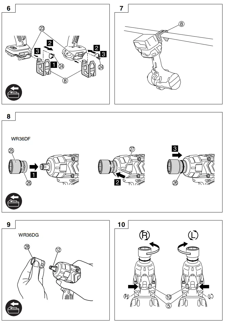 HIKOKI WR36DF Multi Volt 36V Cordless Impact Wrenches - Figure 1