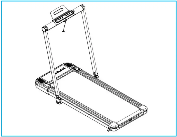 THERUN S200B Folding Treadmill - Folding Steps 4